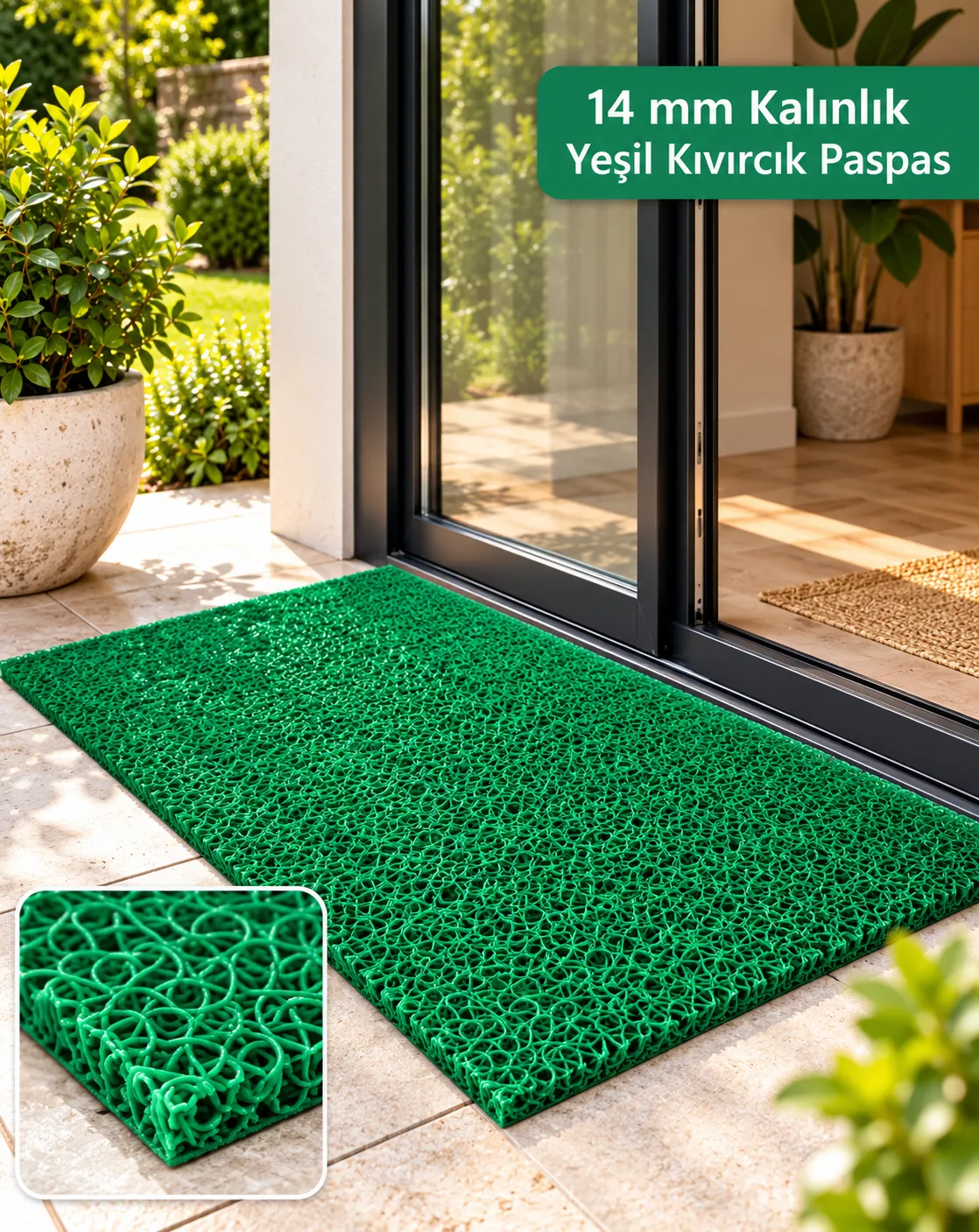 kıvırcık çim paspas 14mm