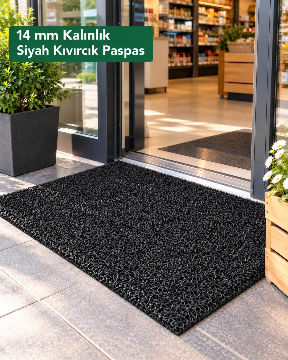 kıvırcık paspas siyah