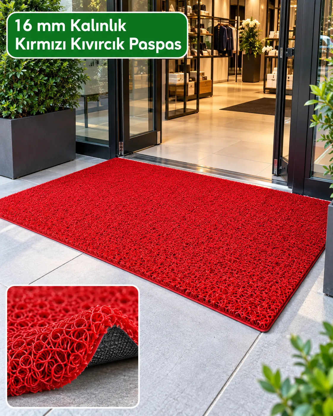 kıvırcık paspas kırmızı kıvırcık paspas kırmızı